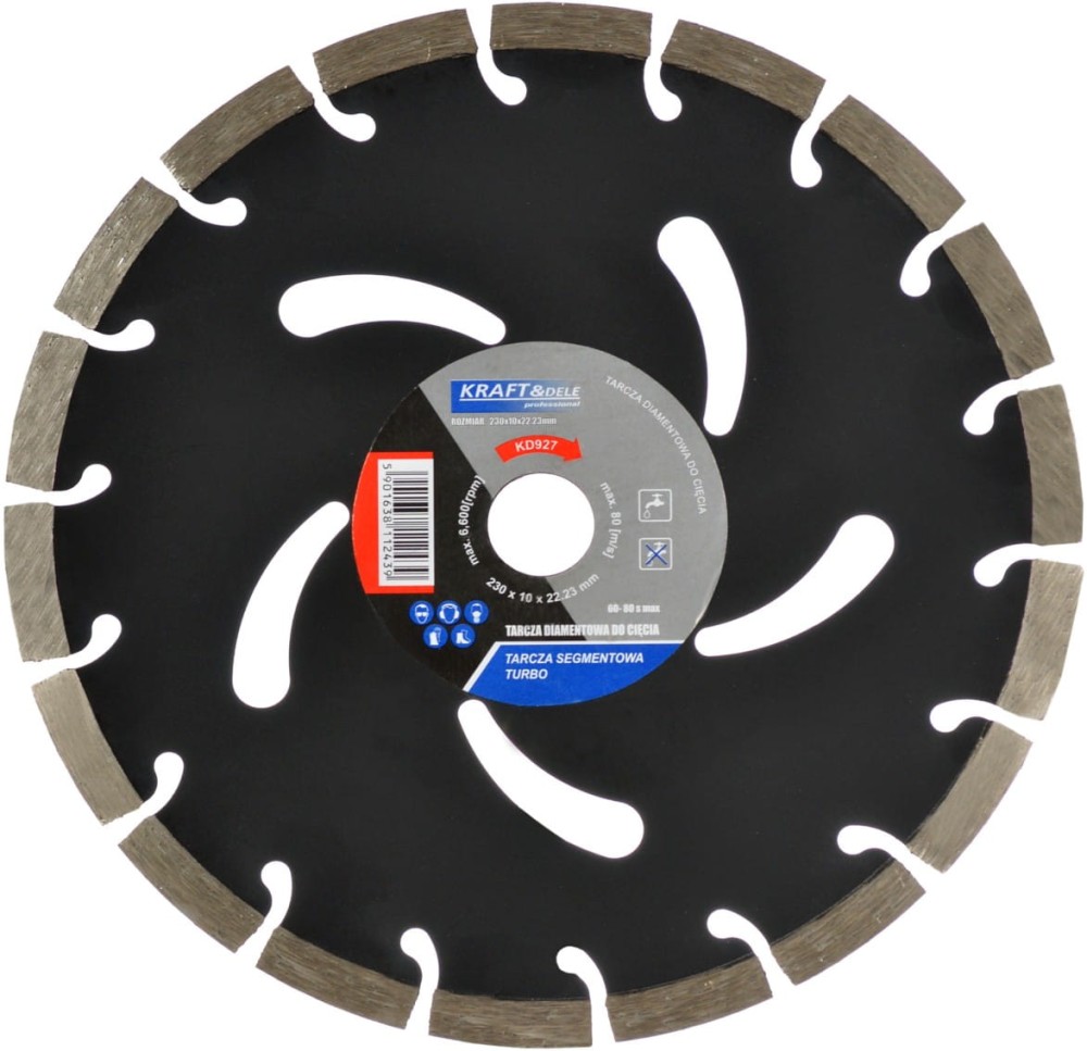 9787 ketas segmented jaoks lõike 230x10x22.23 TURBO KD927 - Image 1