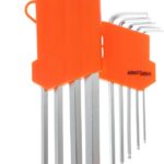 9-osaline kuulliigendiga kuuskantvõtmete komplekt KD10296 (VB10)