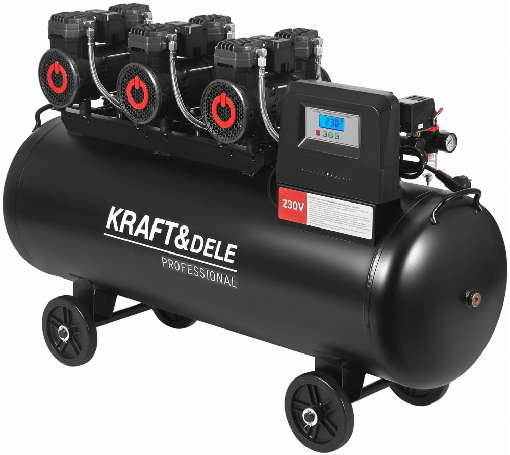 IMG_2310-Copy Õlivaba kompressor 200L 3x2200W + separaator ja glütseriiniga täidetud manomeeter KD4084 - Image 1