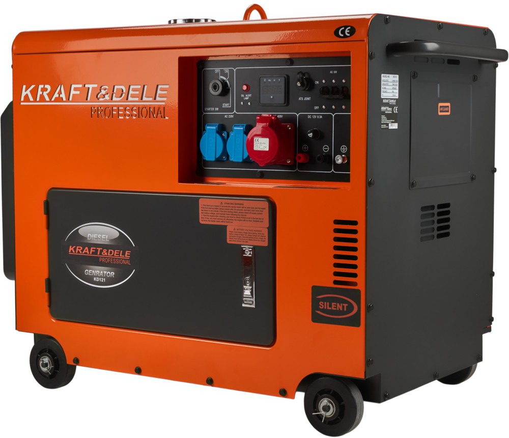 KRAFTDELE_STANDARD_KD121_2K_011164_wybrame Diiselgeneraator 7000W 12/230/380V + ATS KD121 - Image 1