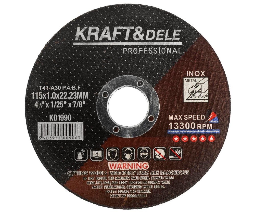 KRAFTDELE_STANDARD_KD1990_007964_wybrane-Copy Metalli lõikeketas 115x1.0x22.23 mm KD1990 (VD9) - Image 1