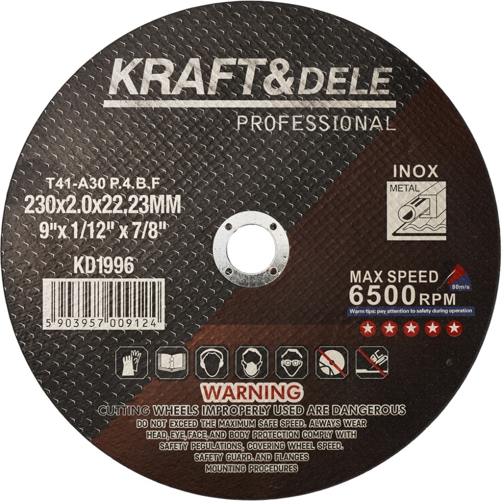 KRAFTDELE_STANDARD_KD1996_008046_wybrane-Copy Metallilõikeketas 230x2.0x22.23 mm KD1996 (VD9) - Image 1