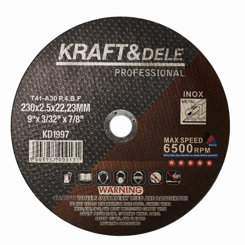 KRAFTDELE_STANDARD_KD1997_008049_wybrane-Copy Metalli lõikeketas 230x2.5x22.23 mm KD1997 (VD9) - Image 1